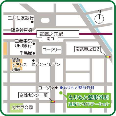 もりもと整形外科 通所リハビリテーション 周辺地図